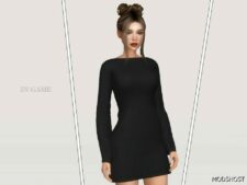 Sims 4 Dress Clothes Mod: Everleigh Dress (Image #2)