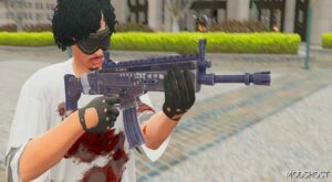 GTA 5 Weapon Mod: Fortnite Nocturno Scar Replace / Fivem (Image #2)