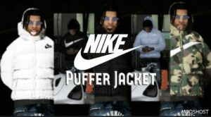 GTA 5 Puffer Jacket Nike for Franklin mod
