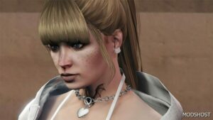 GTA 5 Player Mod: Hello Kitty Stud Earrings (Image #2)