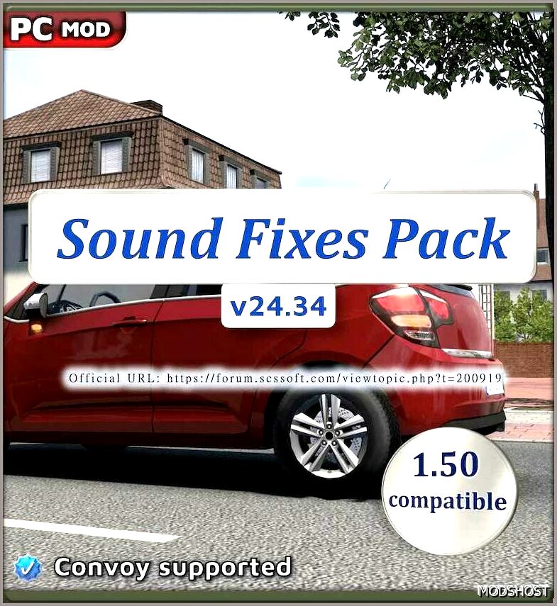 ETS2 Mod: Sound Fixes Pack V24.34 1.50 (Featured)