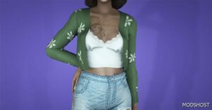 GTA 5 Player Mod: Floral Cardigan for MP Female (Featured)