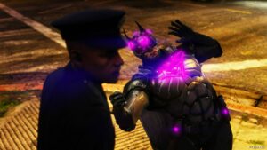GTA 5 Injustice 2 Brainiac Batman Add-On PED mod