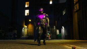 GTA 5 Player Mod: Injustice 2 Brainiac Batman Add-On PED (Image #2)