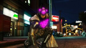 GTA 5 Player Mod: Injustice 2 Brainiac Batman Add-On PED (Image #4)