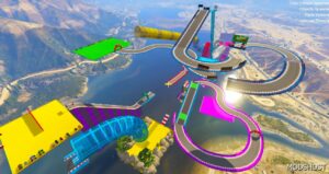 GTA 5 Map Mod: Biggest Mega Ramp (Bike, Super CAR, Helicopter and Boat) (Image #4)