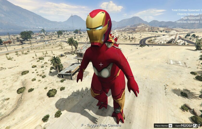 GTA 5 Iron MAN Zilla Godzilla Add-On PED mod