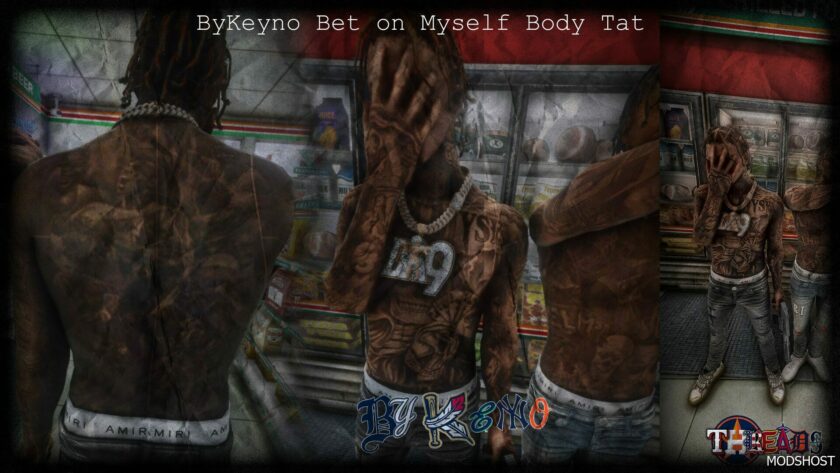 GTA 5 Bykeyno BET on Myself Body Skin mod