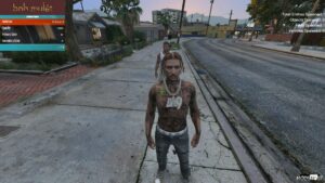 GTA 5 Player Mod: Bykeyno BET on Myself Body Skin (Image #3)