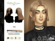 Sims 4 Hime Hairstyle mod