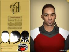 Sims 4 Football Inspired Drop – Chase Hairstyle mod