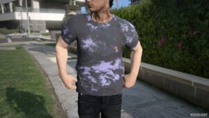 GTA 5 Player Mod: Rose Embrodiery T-Shirt for MP Male (Image #2)