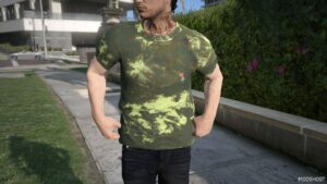 GTA 5 Player Mod: Rose Embrodiery T-Shirt for MP Male (Image #4)