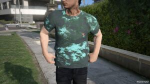 GTA 5 Player Mod: Rose Embrodiery T-Shirt for MP Male (Image #5)