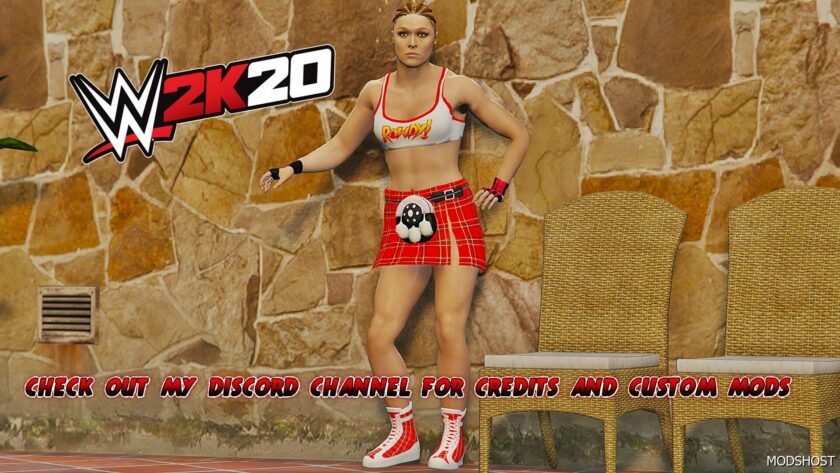 GTA 5 WWE 2K20 | Ronda Rousey Add-On PED mod