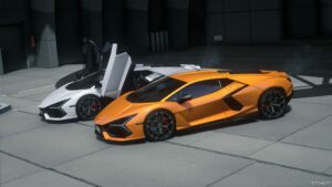 GTA 5 Lamborghini Vehicle Mod: Revuelto 2024 Add-On (Image #4)