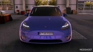 ETS2 Tesla Car Mod: 2022 Tesla Model Y 1.49 (Image #2)