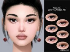 Sims 4 2D Eyelashes A19 mod