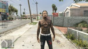 GTA 5 Player Mod: Bykeyno Ladies MAN Body Skin (Image #2)