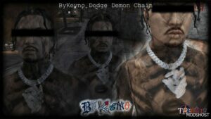 GTA 5 Player Mod: Bykeyno Demon Chain (Image #2)