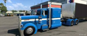 ATS Peterbilt Skin Mod: Blue Peterbilt Pinga 1.49 (Image #5)