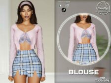 Sims 4 Everyday Clothes Mod: Blouse, TOP & Skirt – SET 417 (Image #2)