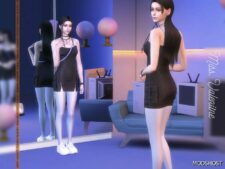 Sims 4 Adult Clothes Mod: Sheryl Dress (Image #2)