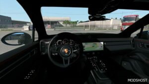 ETS2 Porsche Car Mod: Cayenne Turbo 2022 E3 V1.1 1.49 (Image #3)