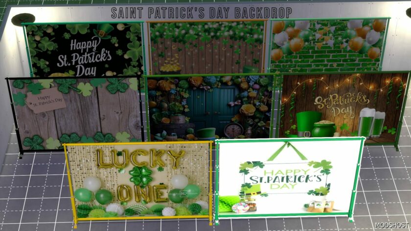 Sims 4 Saint Patrick’s Day Backdrop mod