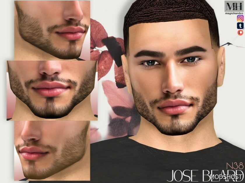 Sims 4 Jose Beard N38 Patreon mod
