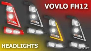 ETS2 Volvo FH12 Headlights Rework V1.0.1 mod