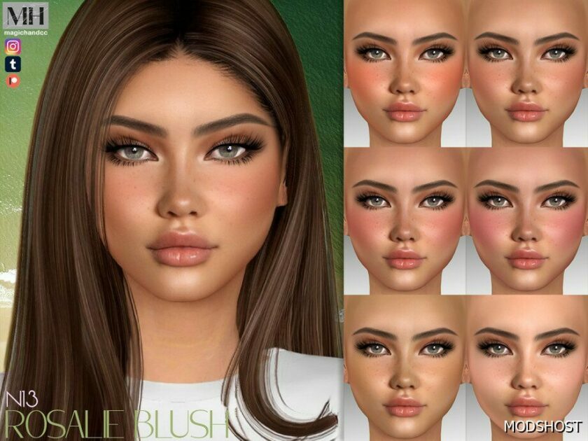 Sims 4 Rosalie Blush N13 mod