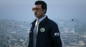 GTA 5 Player Mod: SAN Andreas Governor Jacket (MP Male & Female) (Image #2)