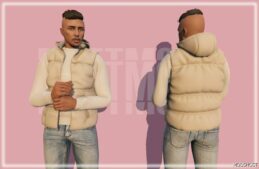 GTA 5 Hooded Puffer Vest for MP Male mod