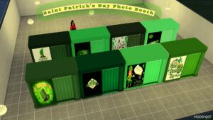 Sims 4 Object Mod: Saint Patrick's Day Photo Booth (Featured)