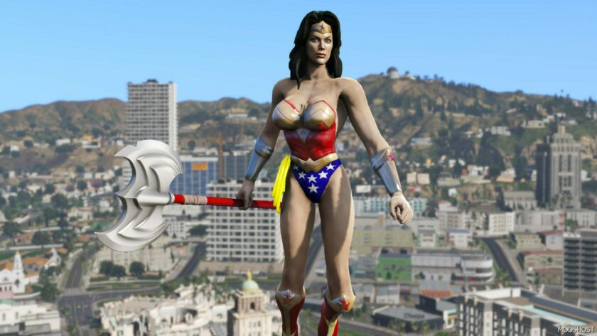 GTA 5 Wonder Woman Mkvsdc Add-On PED mod