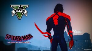 GTA 5 Spider-Man 2099 across The Spider-Verse Add-On PED mod