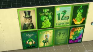 Sims 4 Saint Patrick’s Day Picture mod