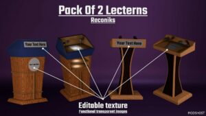GTA 5 Mod: Lecterns Pack Props (Featured)