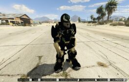 GTA 5 Player Mod: Black Venombuster Add-On PED (Image #2)