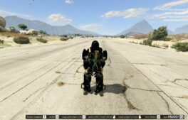 GTA 5 Player Mod: Black Venombuster Add-On PED (Image #3)