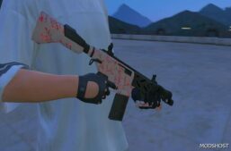 GTA 5 Weapon Mod: Cherry Blossom Peacekeeper Replace / Fivem LOW Poly (Featured)