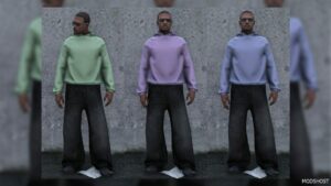 GTA 5 Player Mod: Blank Boxy Hoodie (Hood up + Hood Down) MP Male (Image #3)