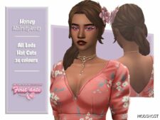 Sims 4 Honey Hairstyle mod