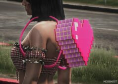 GTA 5 Player Mod: Heart Backpack MP Female V1.1 (Featured)