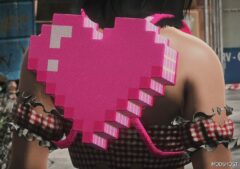 GTA 5 Player Mod: Heart Backpack MP Female V1.1 (Image #3)