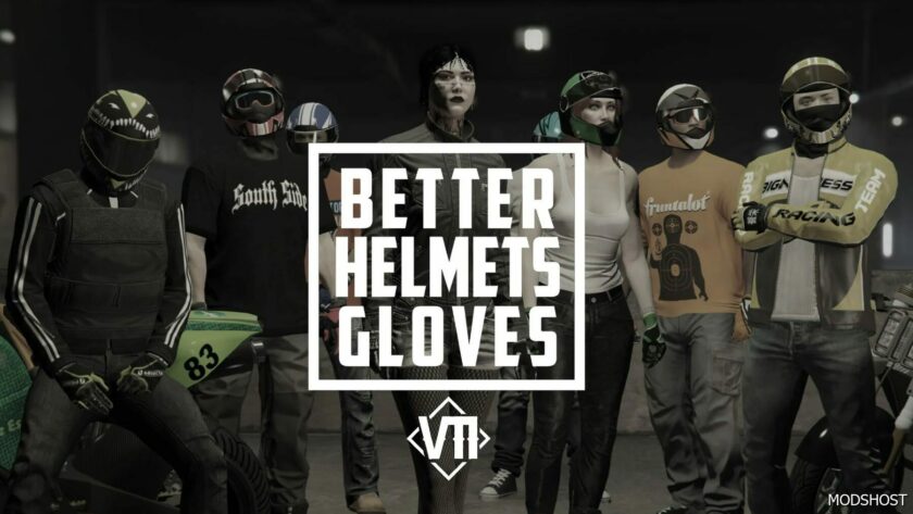 GTA 5 Better Helmets/ Gloves mod