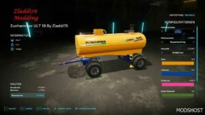 FS22 Zunhammer Trailer Mod: ULT 18 (Image #4)