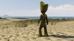 GTA 5 Player Mod: Marvel Duel Baby Groot Add-On PED (Image #5)