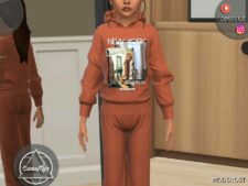 Sims 4 Sweatshirt & Sweatpants – Child SET 418 mod